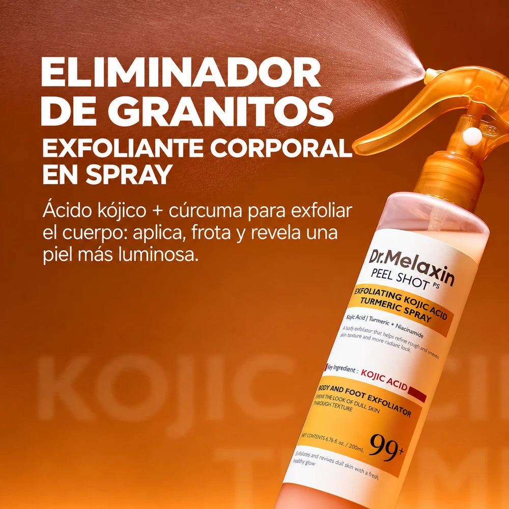 Exfoliante Spray Corporal Aclarante Dr. Melaxin🍊