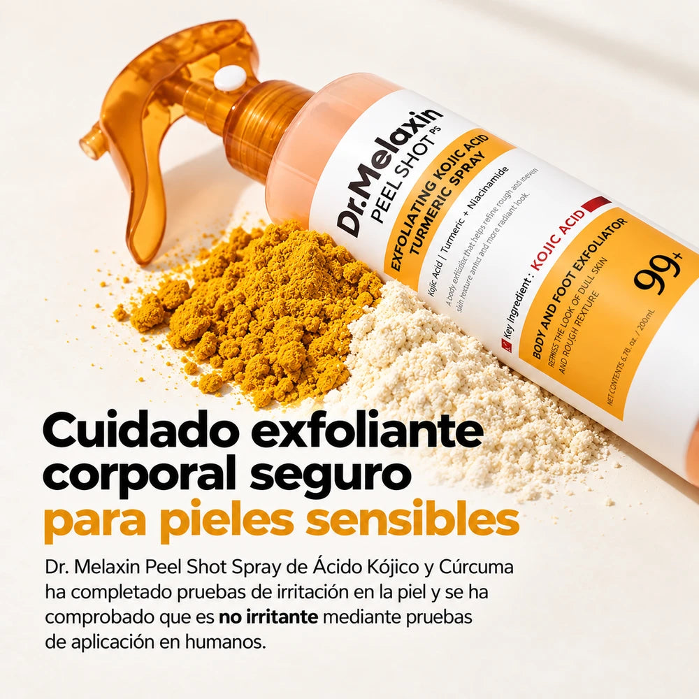 Exfoliante Spray Corporal Aclarante Dr. Melaxin🍊