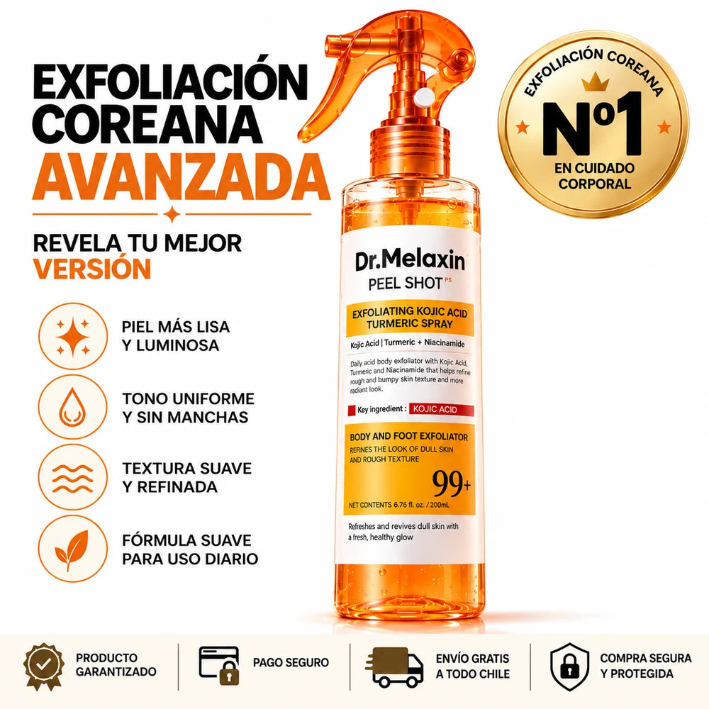 Exfoliante Spray Corporal Aclarante Dr. Melaxin🍊